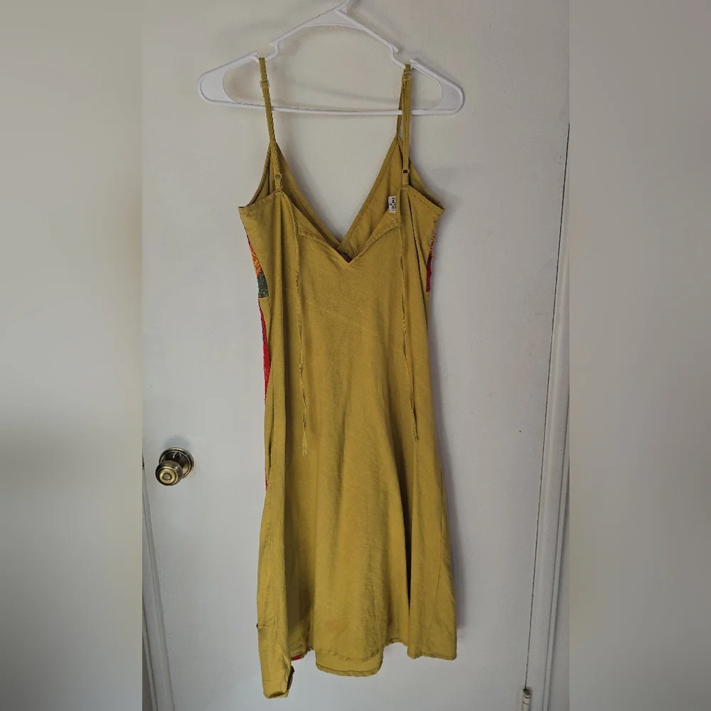Colorful Patchwork Spaghetti Strap Dress Small NWOT - Picture 2 of 4